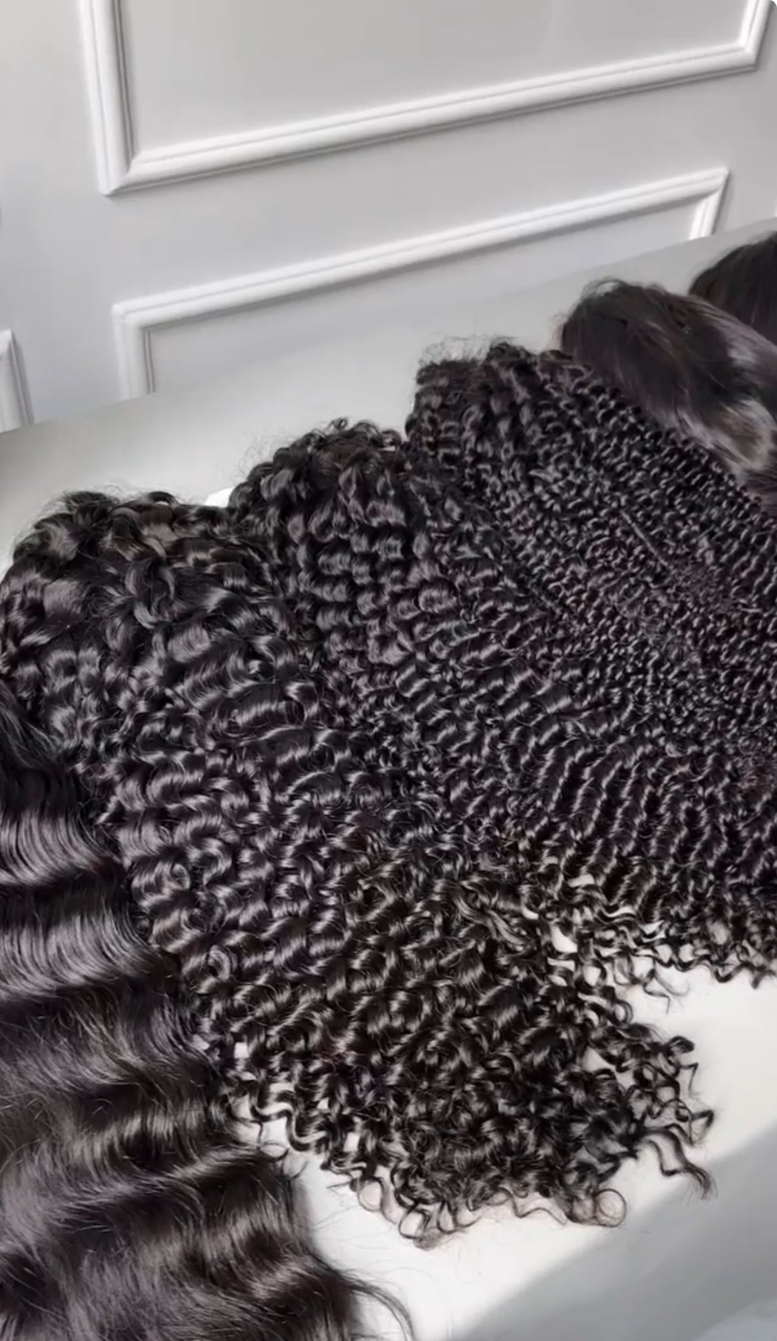 Virgin Hair U part Water wave Wig 200%