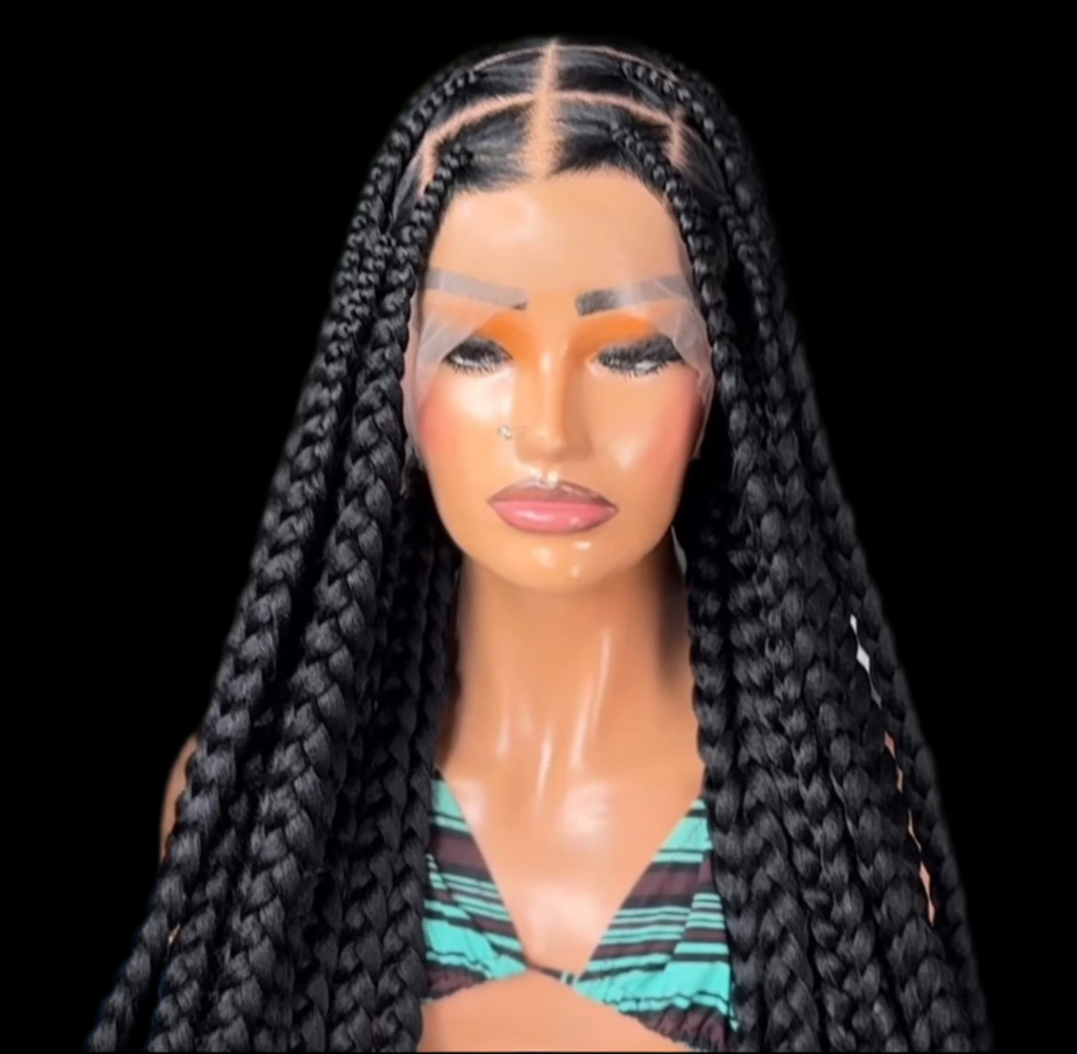 Large 360 braided wig