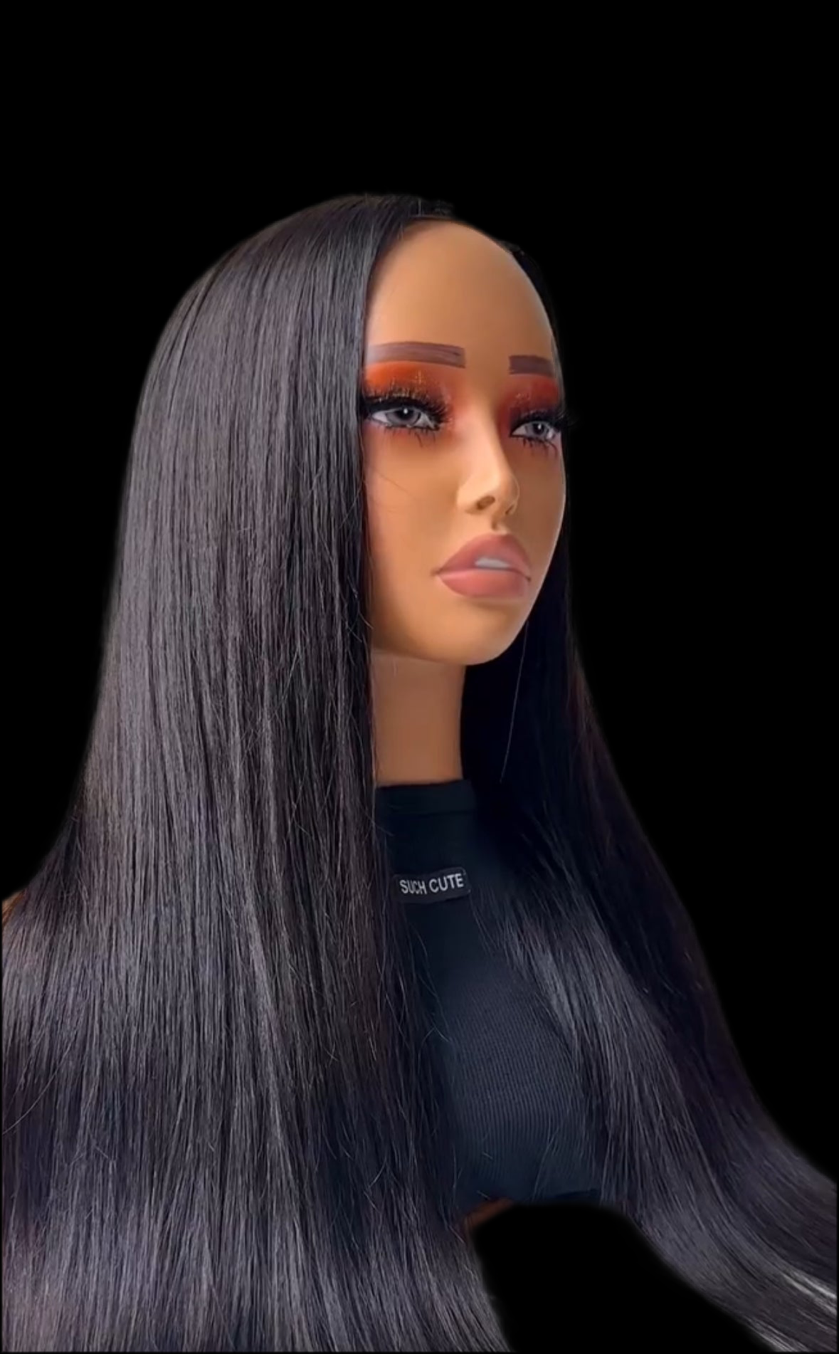 Virgin Hair U part Straight Wig 200%