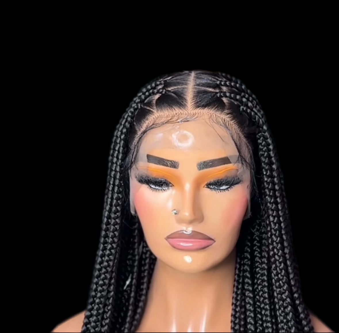 Medium 360 braided wig